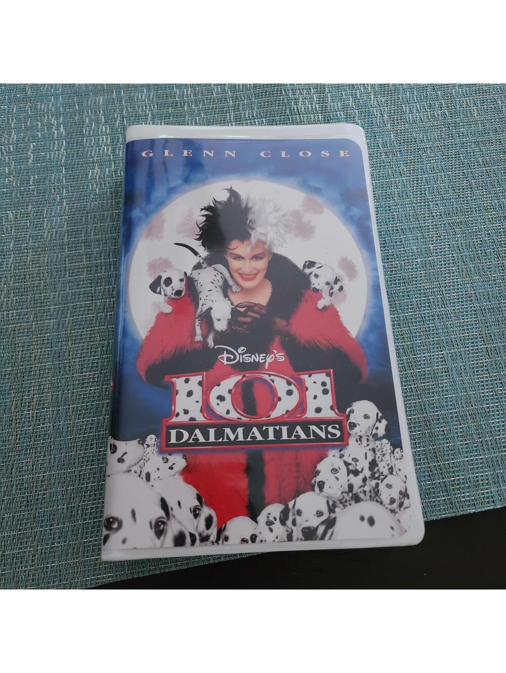 Disney 101 Dalmatians VHS 1997 Glenn Close Live Action Tested Works Clean